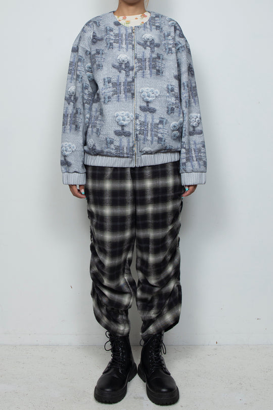 Printed Zip Blouson