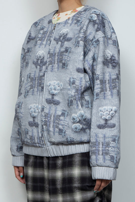 Printed Zip Blouson
