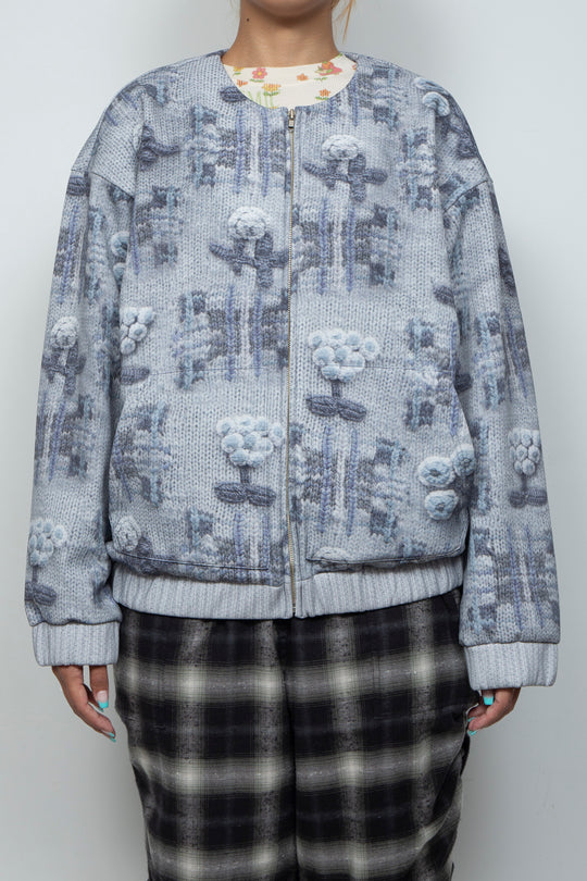 Printed Zip Blouson