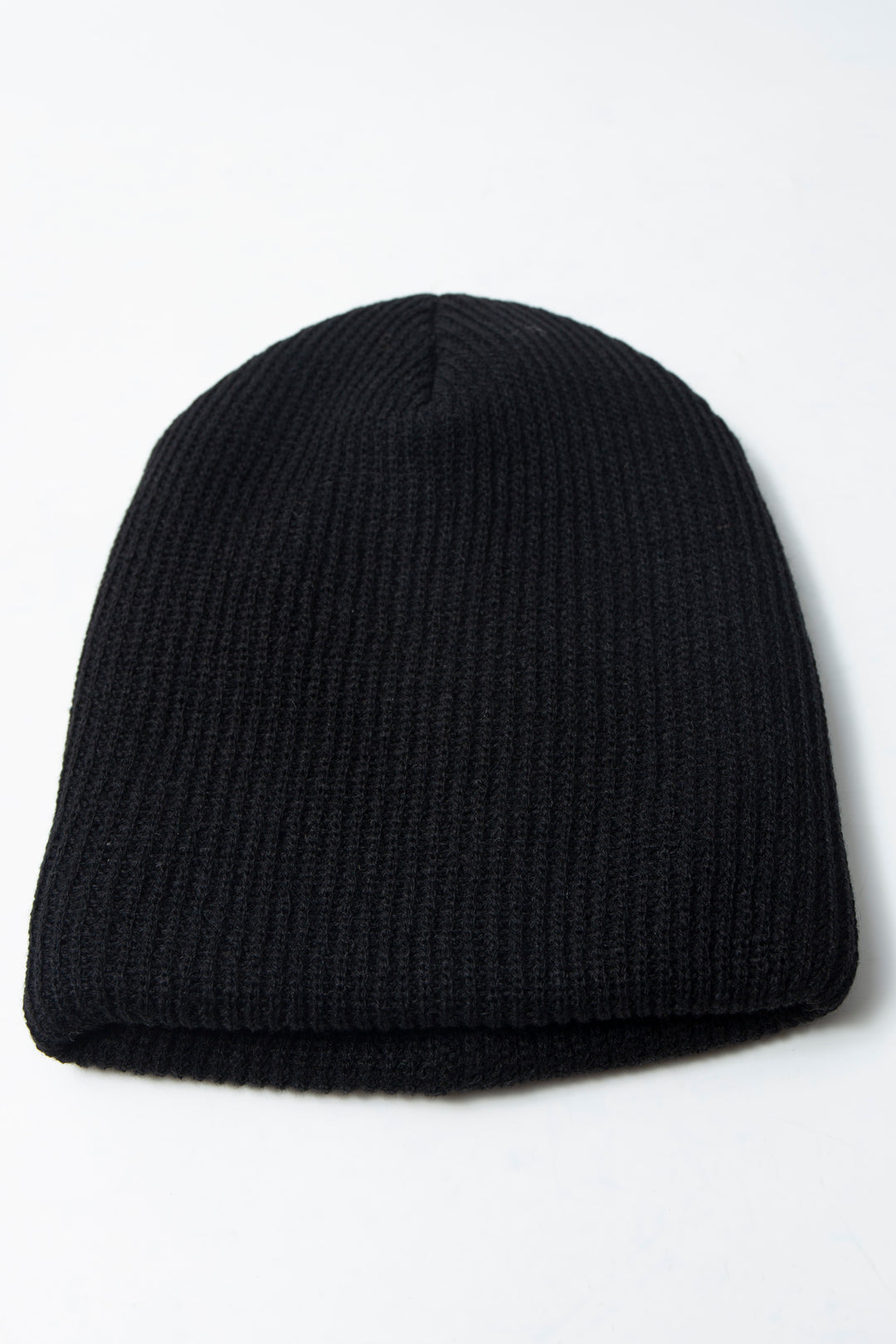 Double Knit Beanie Black