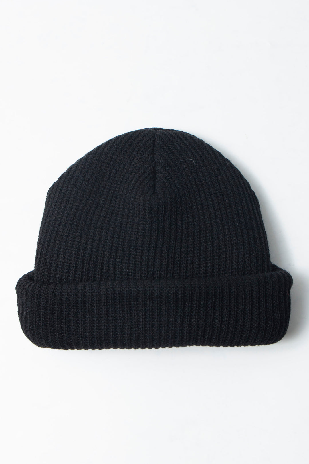 Double Knit Beanie Black