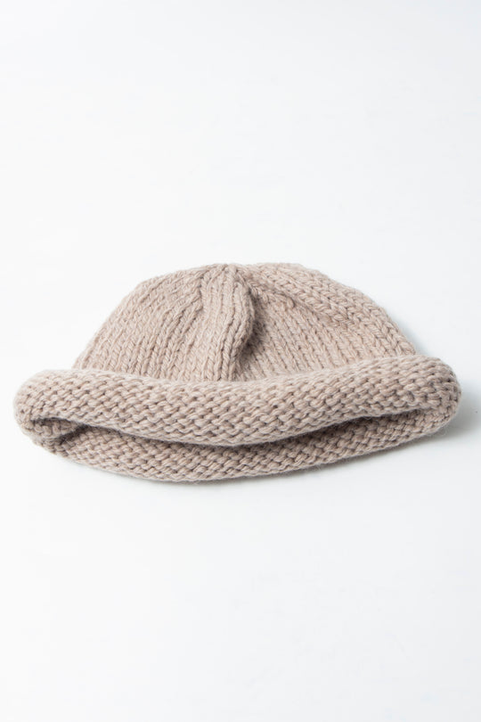Knit Beanie Beige