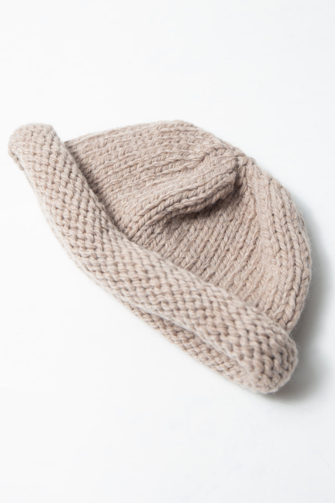 Knit Beanie Beige