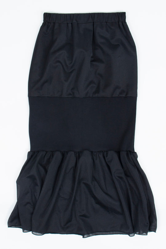 Sheer Mermaid Skirt Black