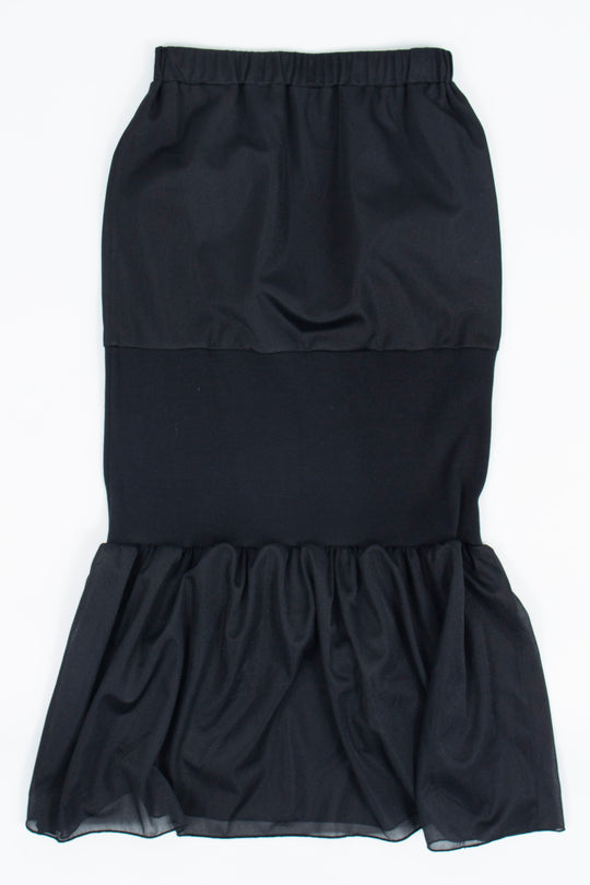 Sheer Mermaid Skirt Black