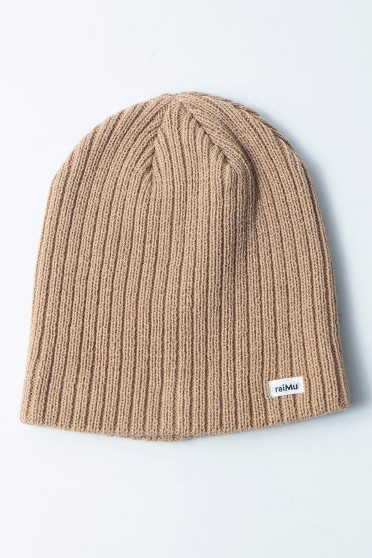 raiMu Knit Hat Beige