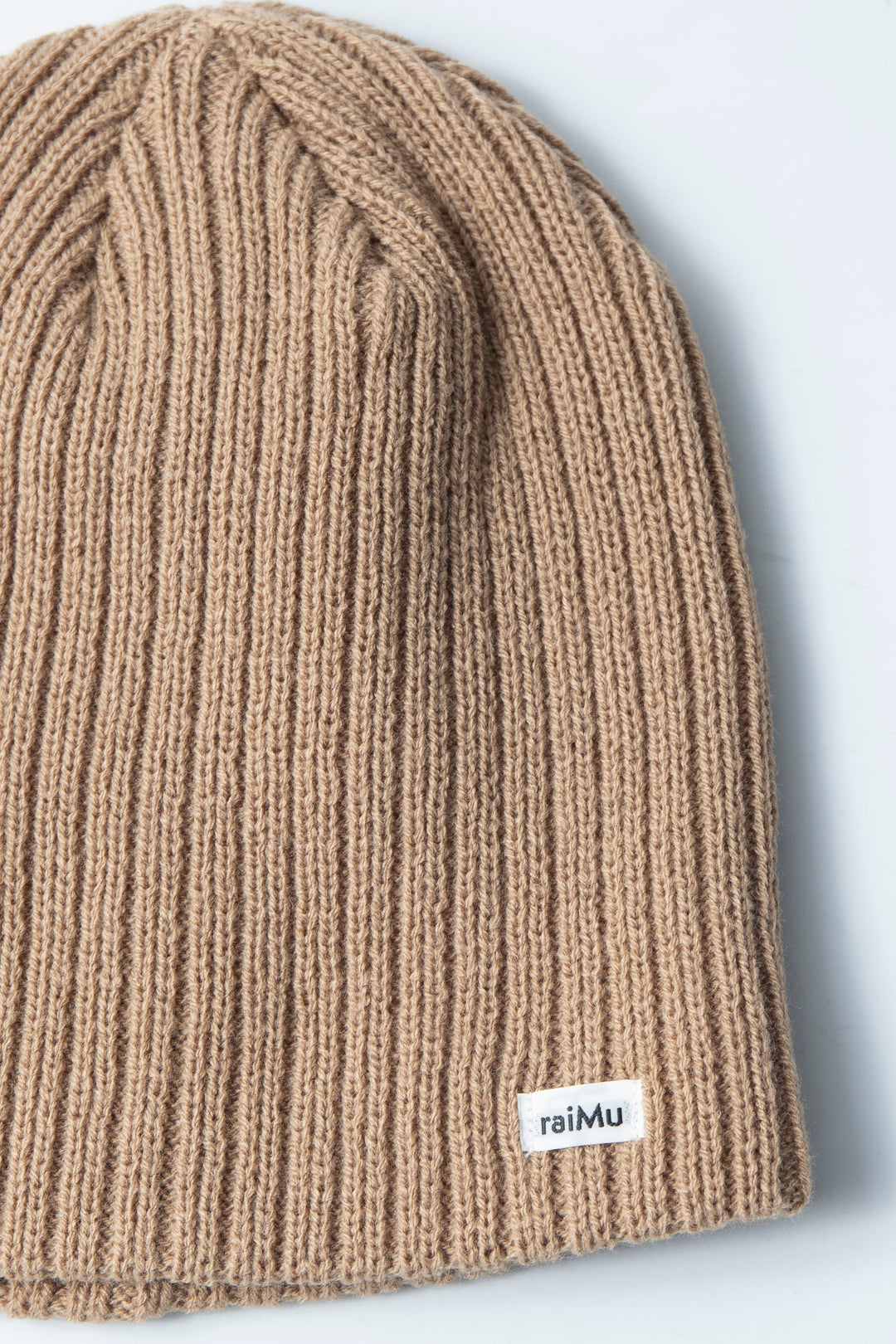 raiMu Knit Hat Beige