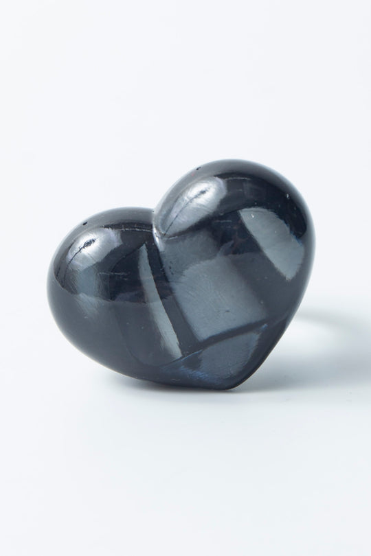 heart ring clear black 15