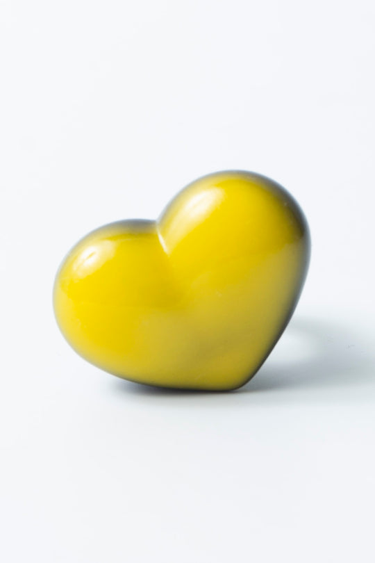 heart ring black × yellow 10