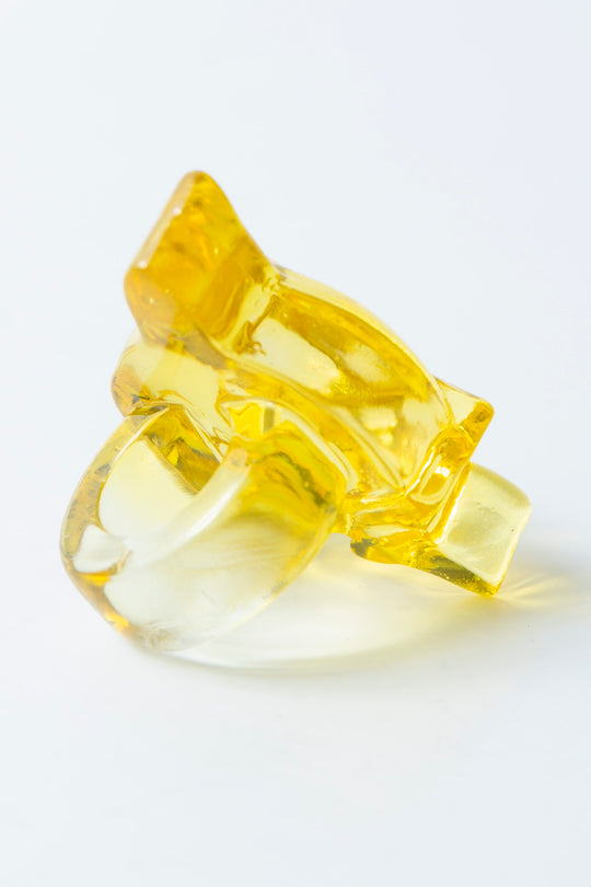 dolphin ring clear yellow 5