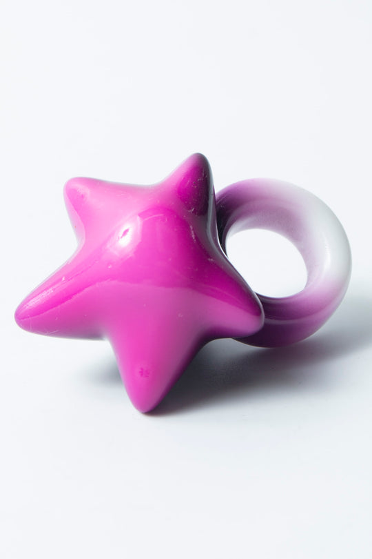 star ring black × purple 15
