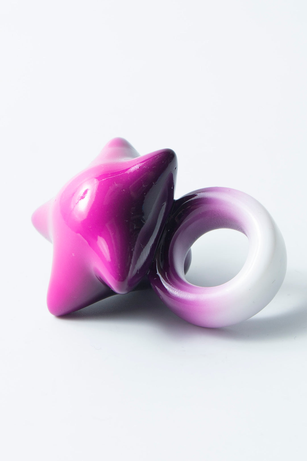 star ring black × purple 15