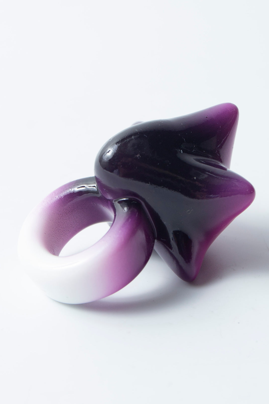 star ring black × purple 15