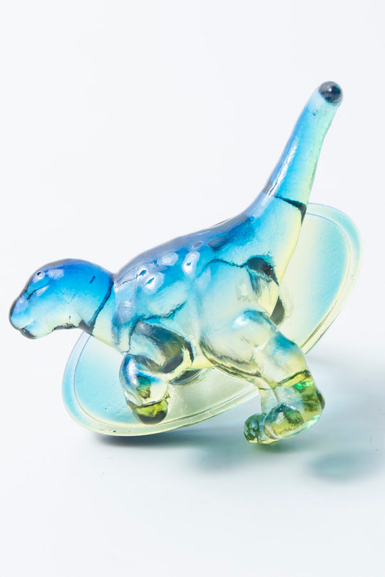 Tyrannosaurus ring clear yellow × blue 10