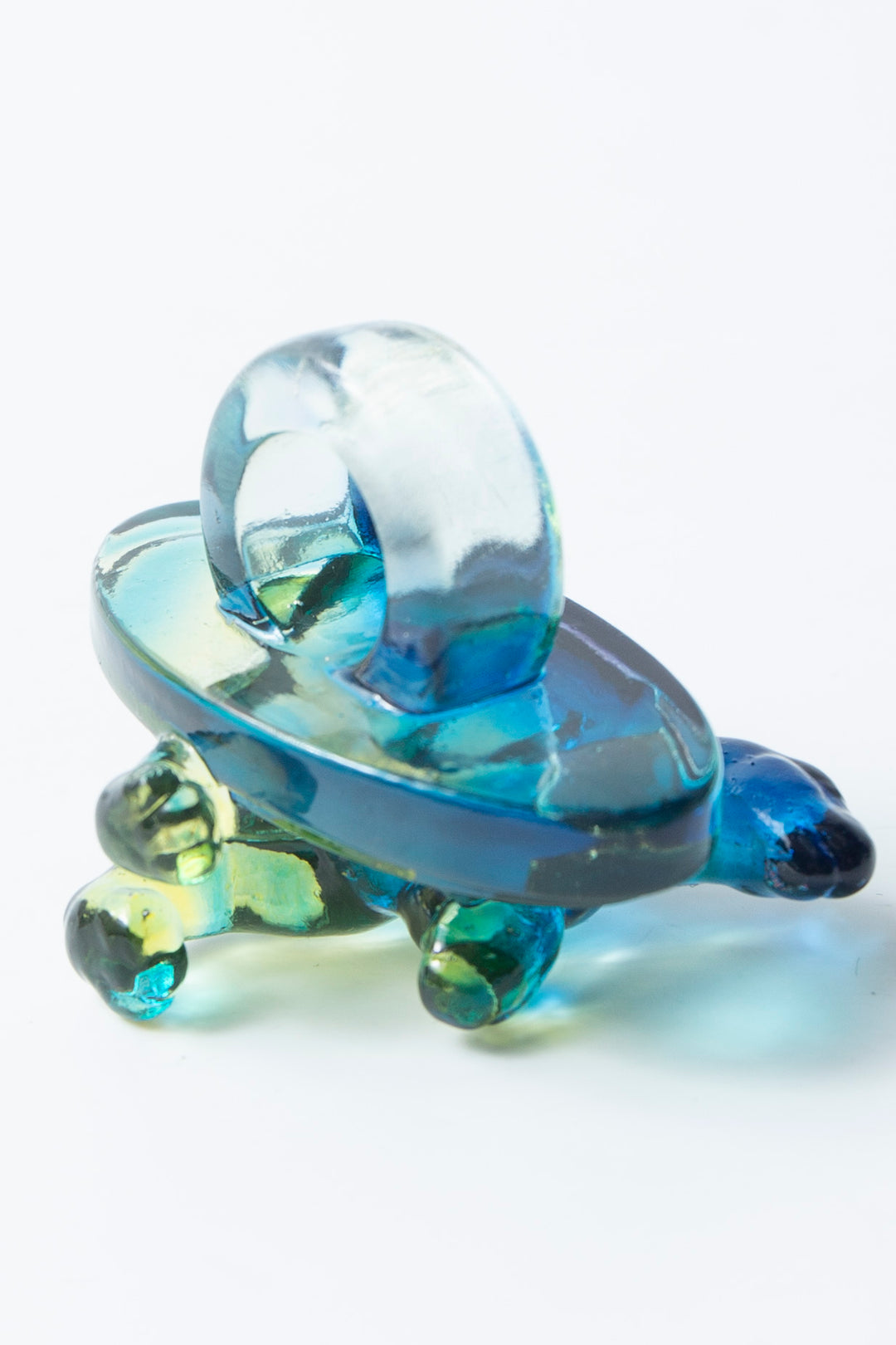 Tyrannosaurus ring clear yellow × blue 10