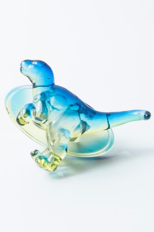Tyrannosaurus ring clear yellow × blue 10