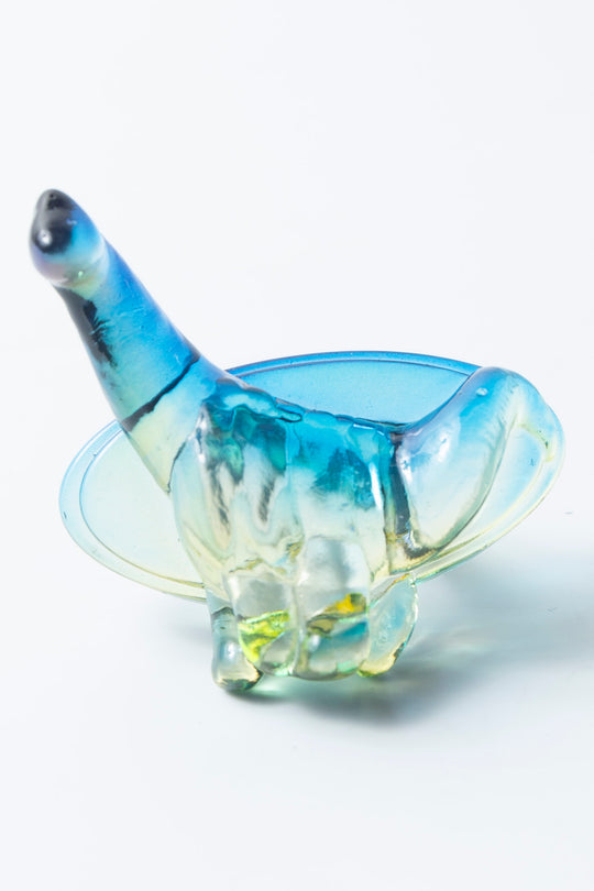 Brachiosaurus ring clear yellow × blue 10