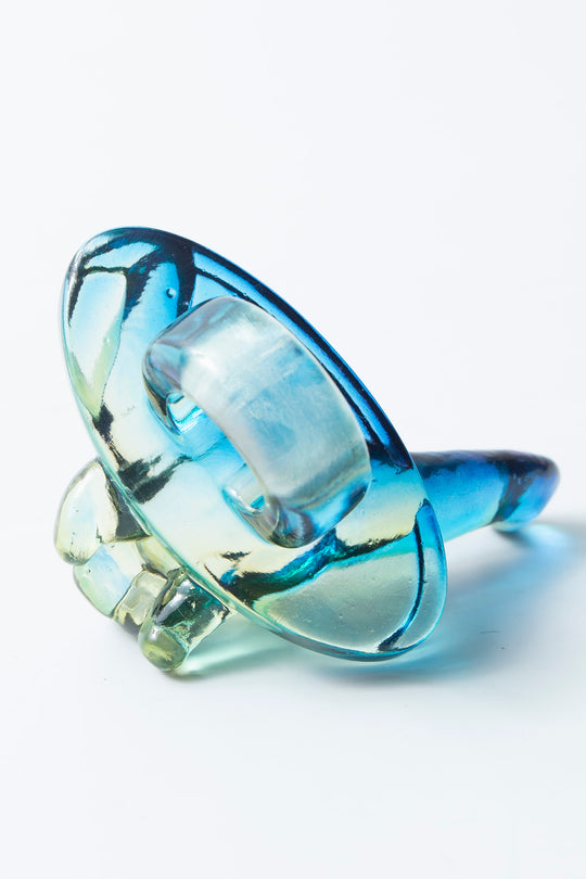 Brachiosaurus ring clear yellow × blue 10