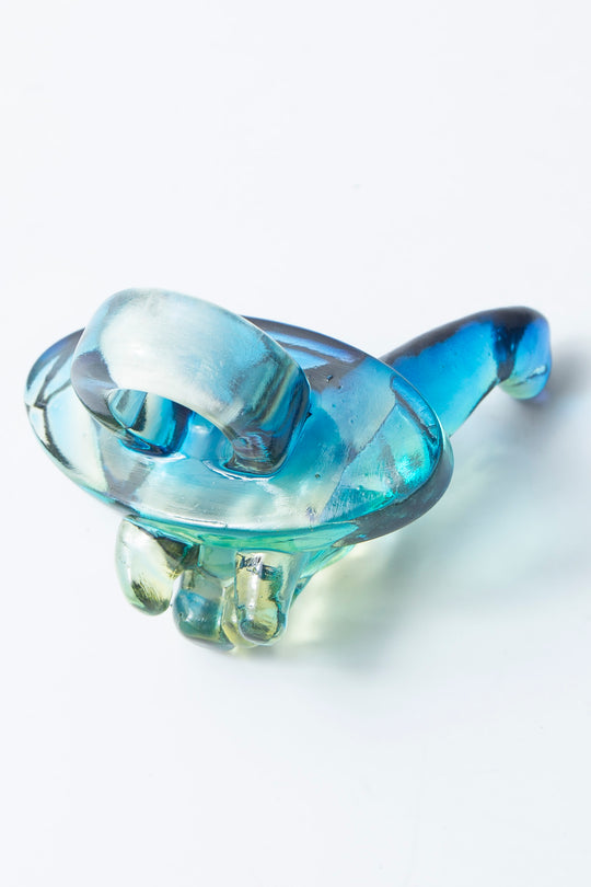 Brachiosaurus ring clear yellow × blue 10