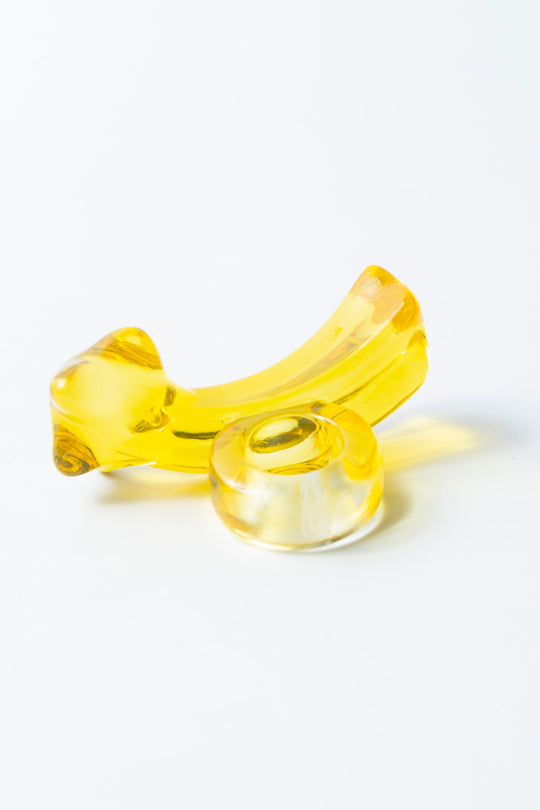 shooting star ring clear yellow 12