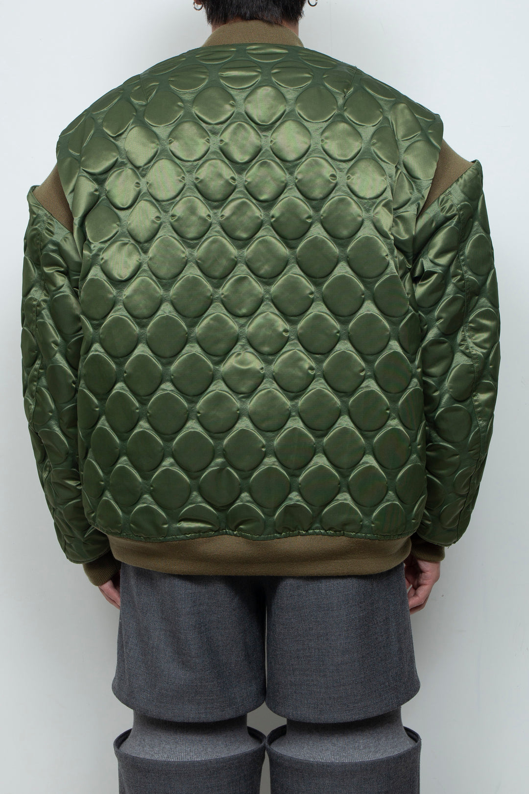 Rib Knit MA-1 Khaki