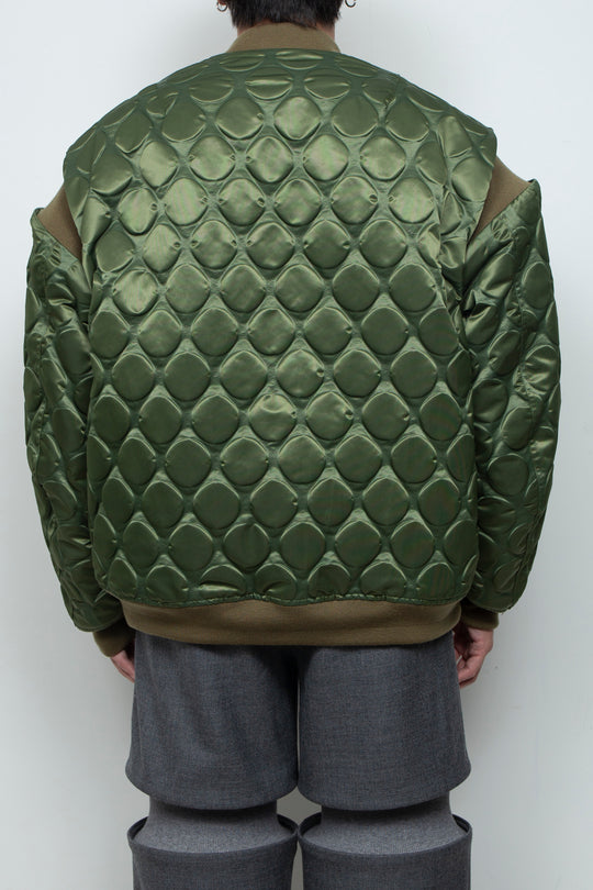 Rib Knit MA-1 Khaki