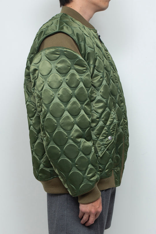 Rib Knit MA-1 Khaki