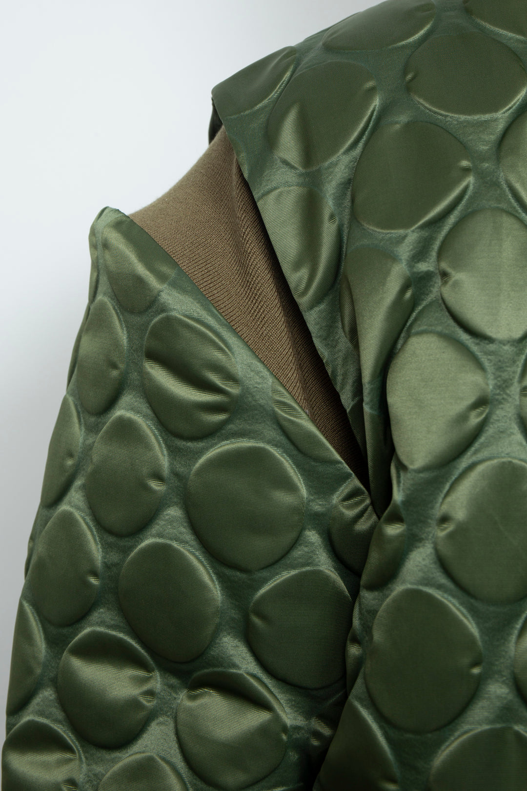 Rib Knit MA-1 Khaki