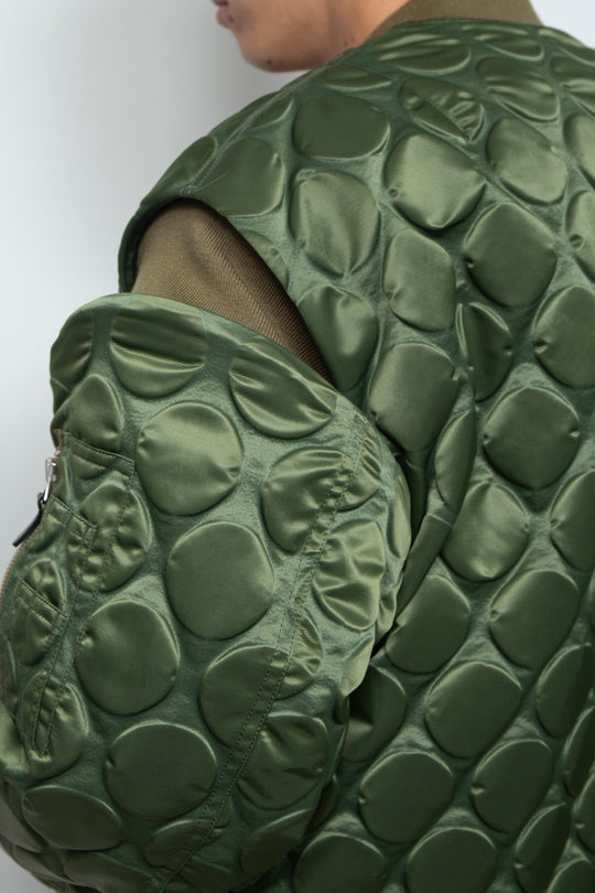Rib Knit MA-1 Khaki