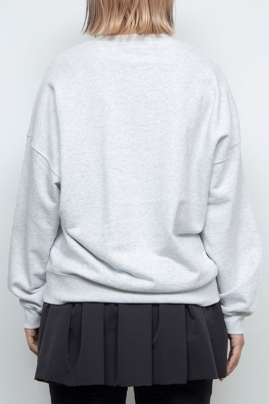 Drawcord Gathered Sweatshirt Ash Gray