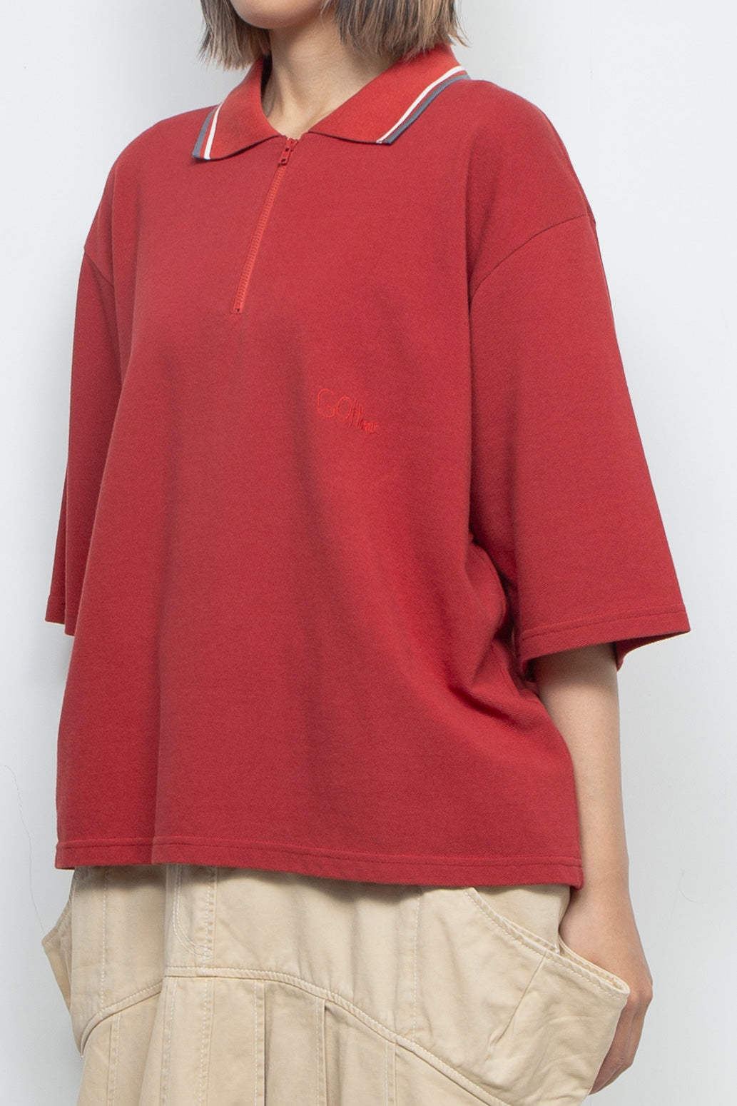 定番 Half Zip Polo Red / raiMu（ライム）通販・店舗 渋谷・神泉 ジャケット・アウター
