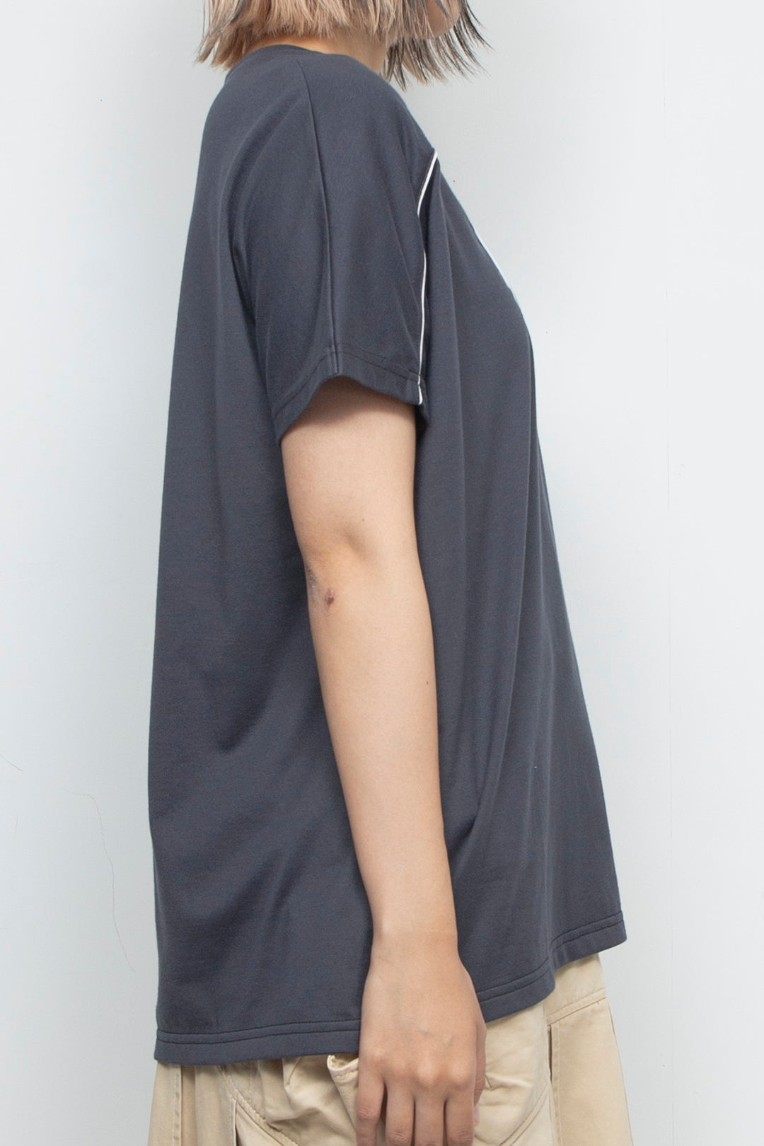 Western piping T-shirt Black