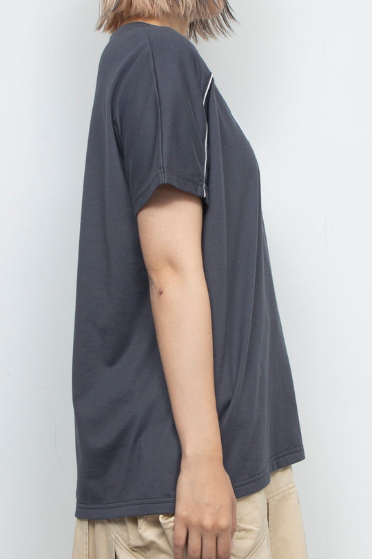 Western piping T-shirt Black