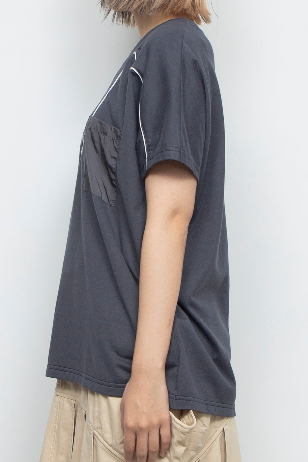 Western piping T-shirt Black