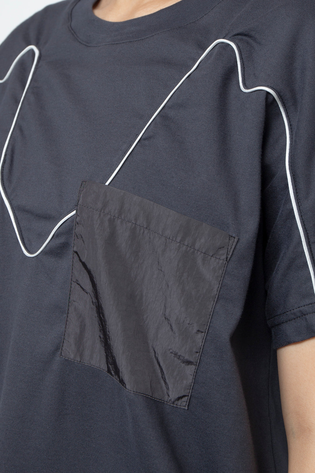 Western piping T-shirt Black