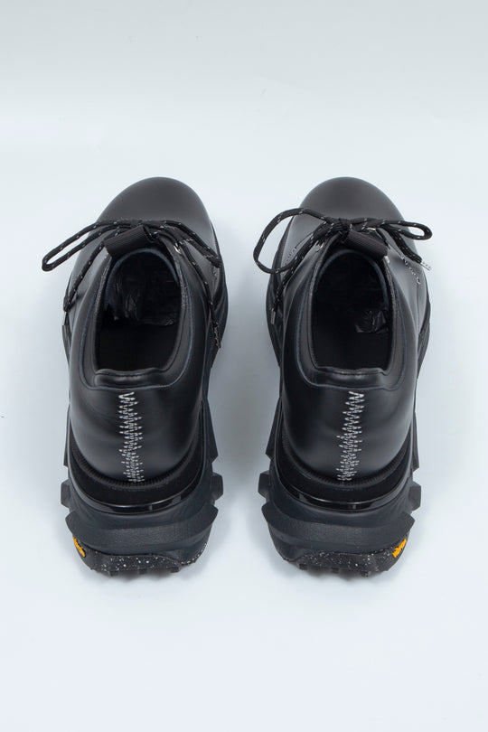 STITCH WORK DOCKING LEATHER SHOES