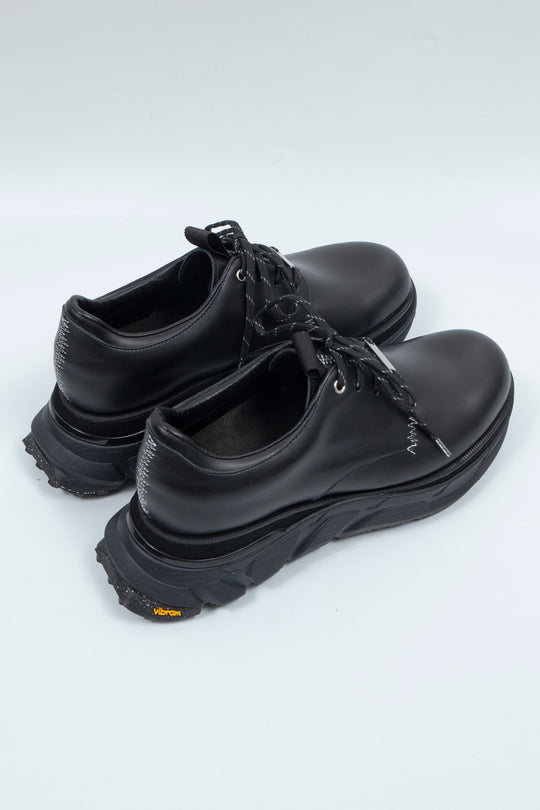 STITCH WORK DOCKING LEATHER SHOES