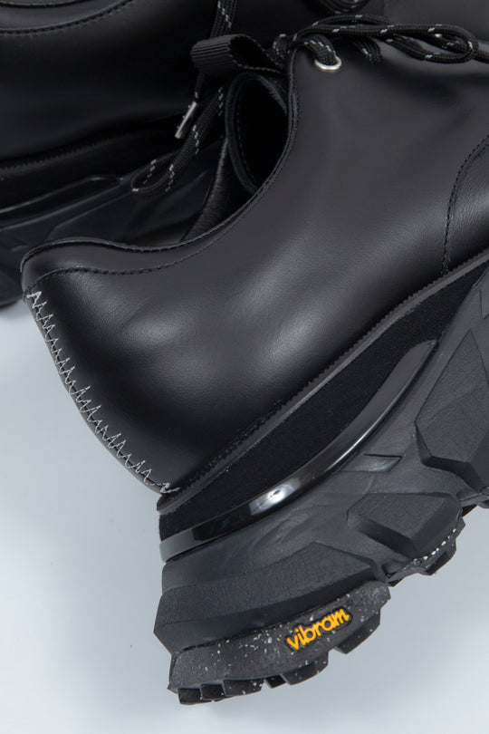 STITCH WORK DOCKING LEATHER SHOES