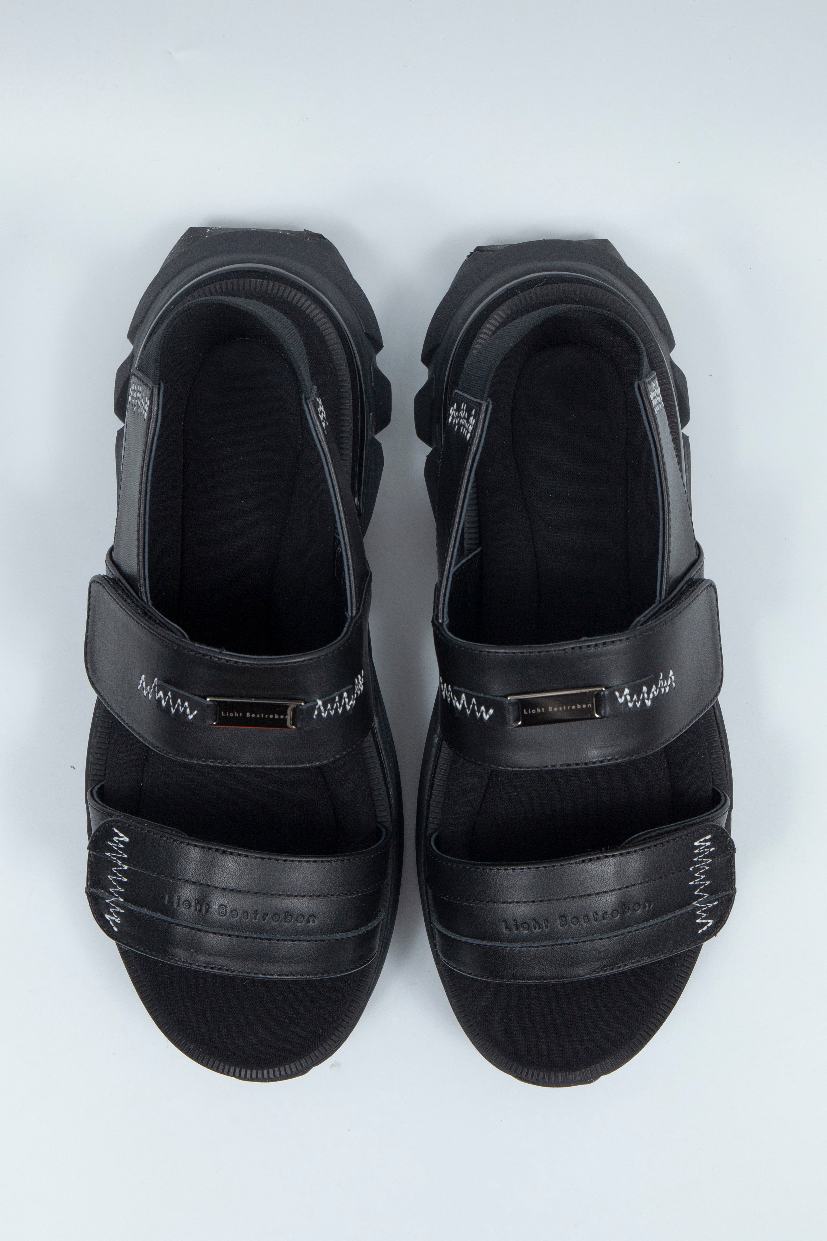 Licht Bestreben ステッチワークドッキングレザーサンダル STITCH WORK DOCKING LEATHER SANDALS Licht Bestreben（リヒト