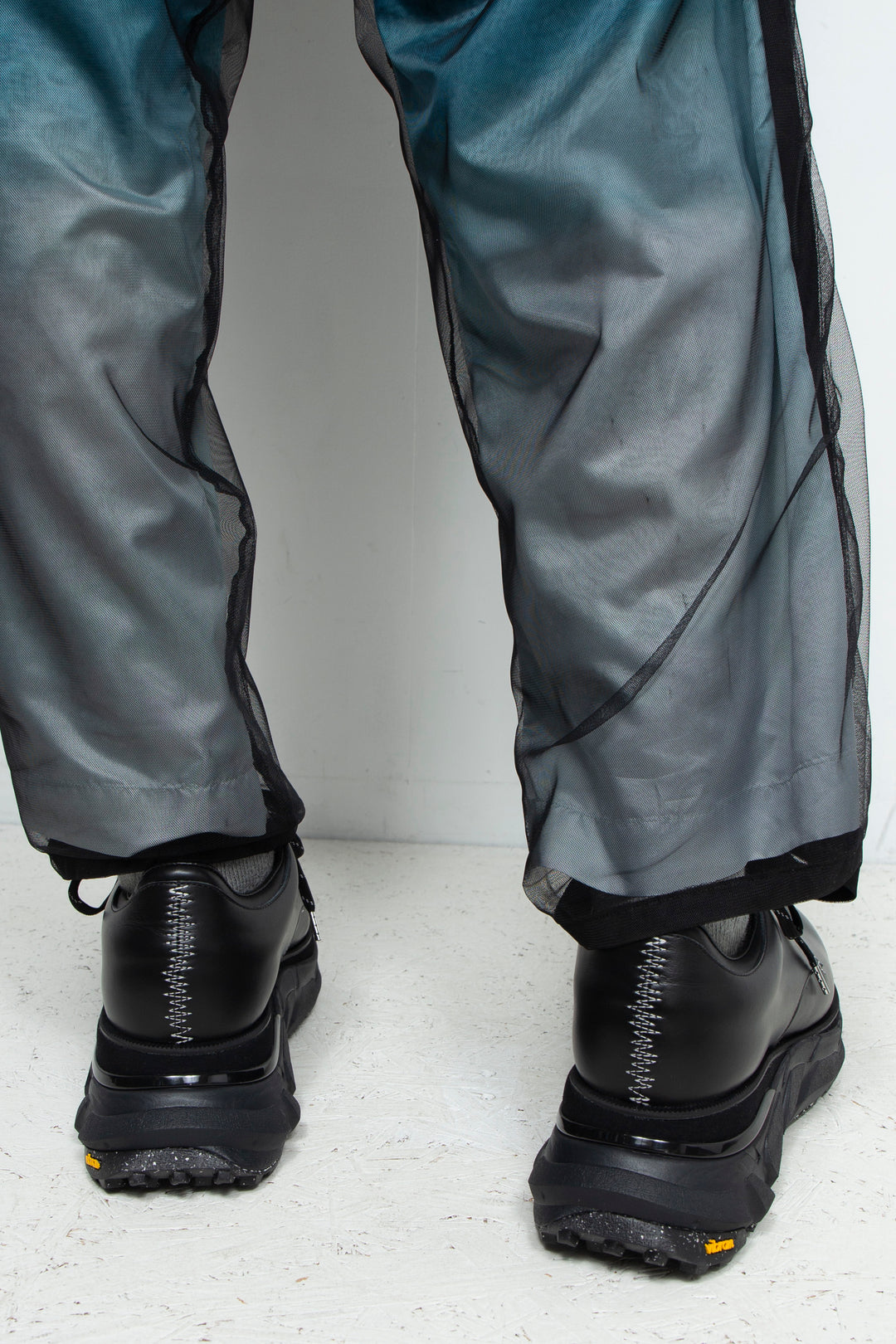 STITCH WORK DOCKING LEATHER SHOES