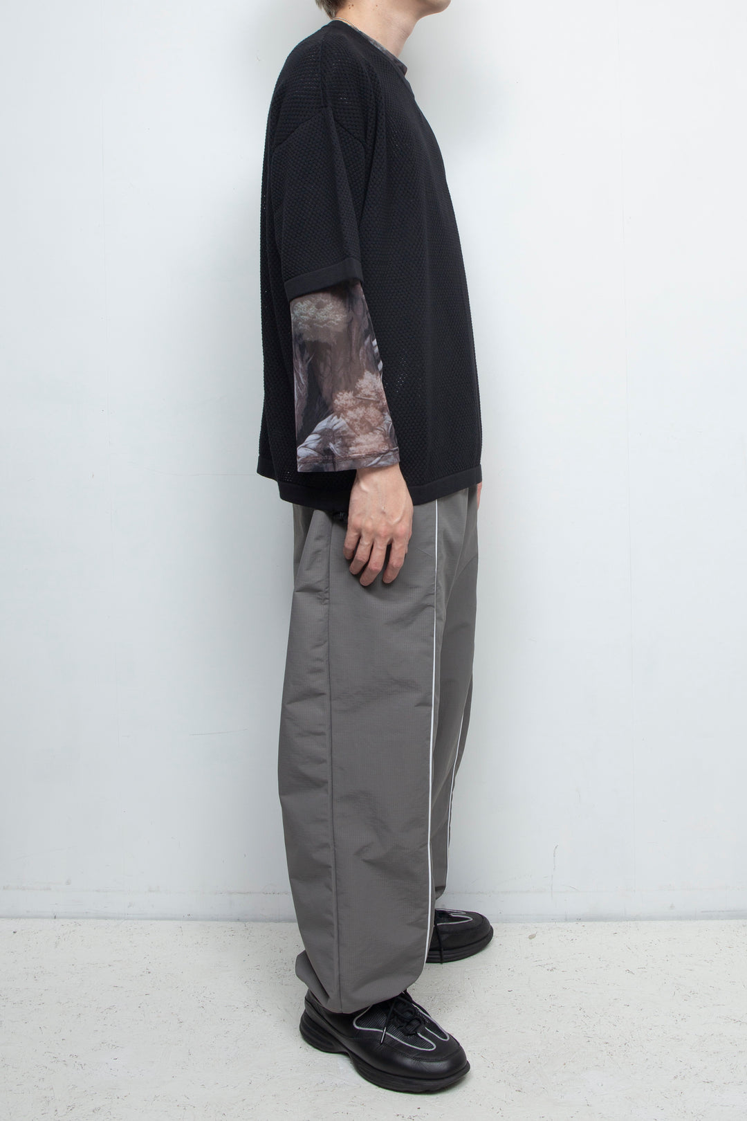 MESH KNIT TEE