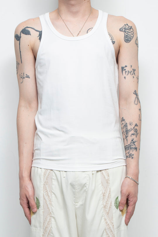 "UNDERS".02 Comfort Tank Tops WHITE