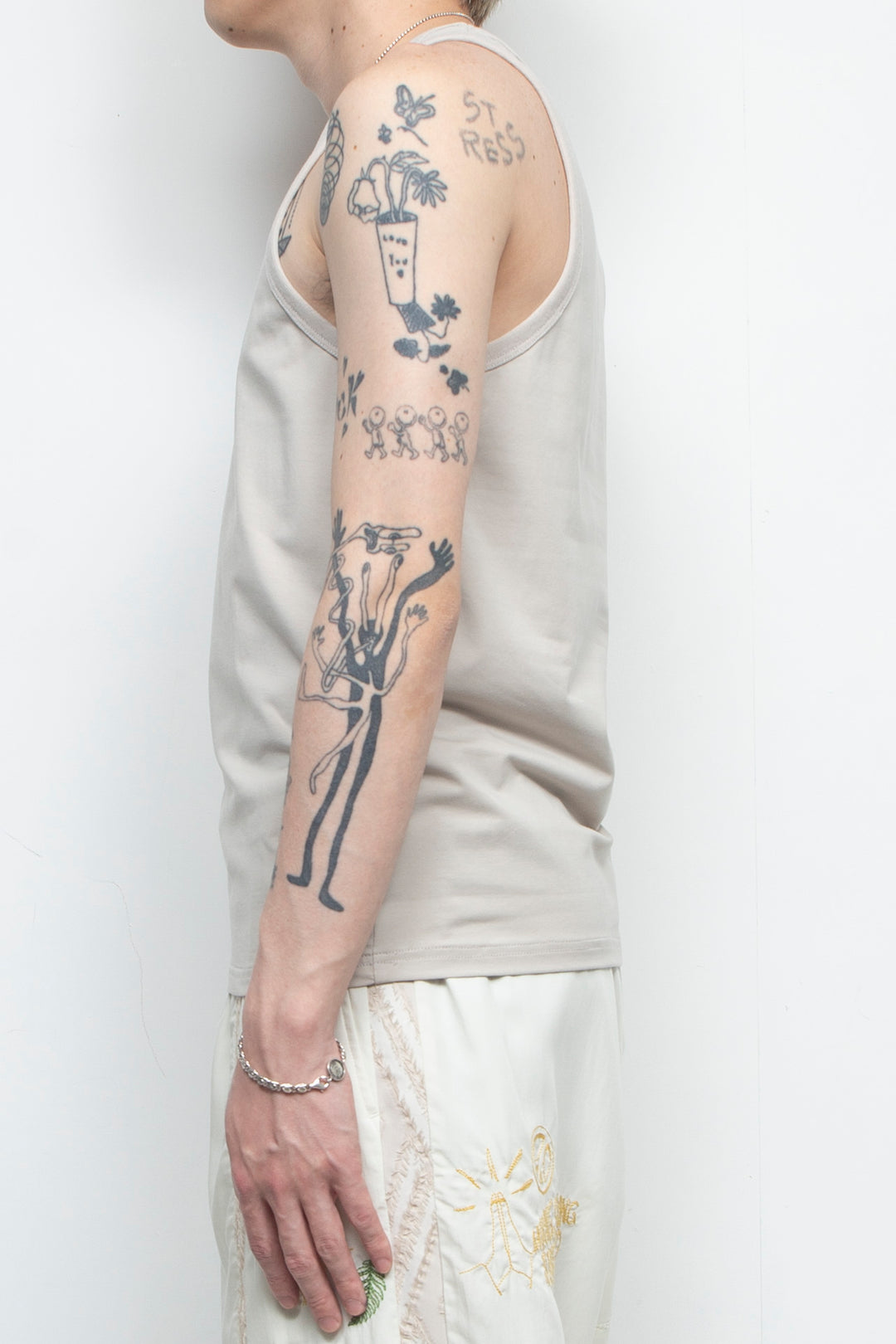 "UNDERS".02 Comfort Tank Tops GRAY