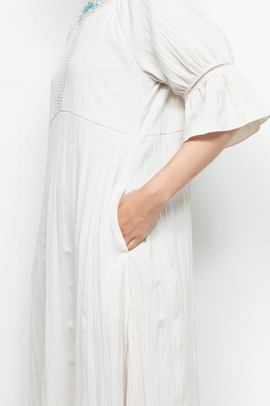 Water lily dress White