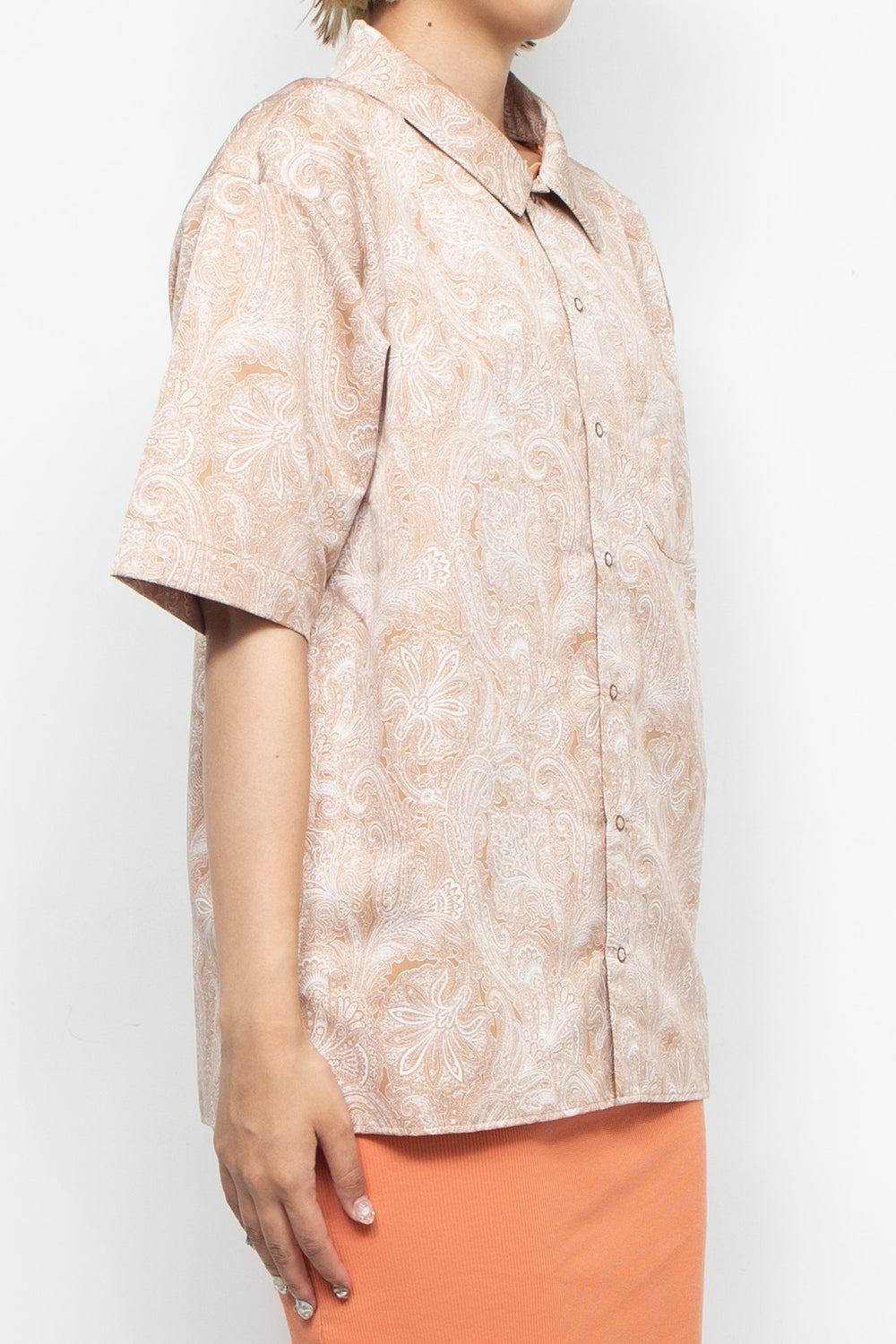 Paisley-print shirt Beige