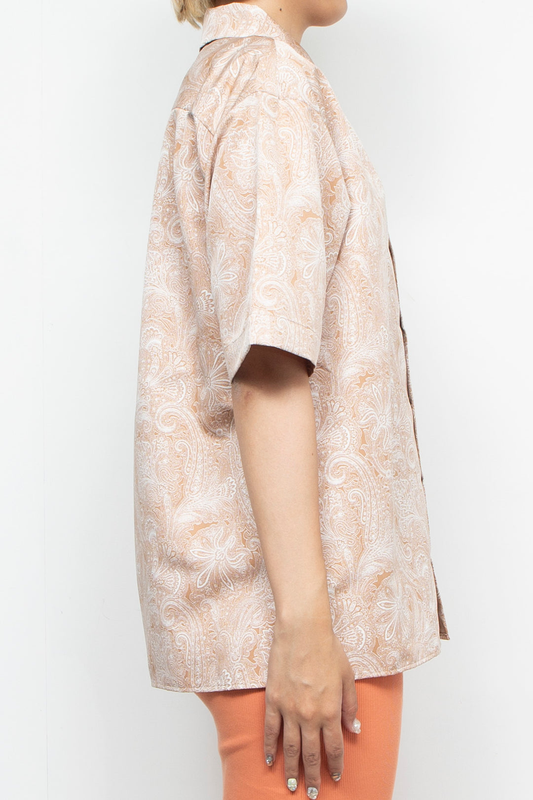 Paisley-print shirt Beige