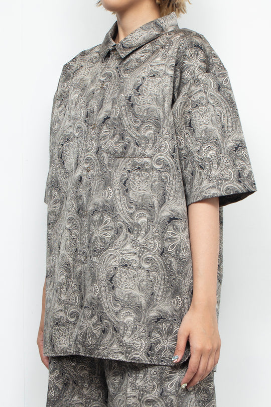 Paisley-print shirt Black