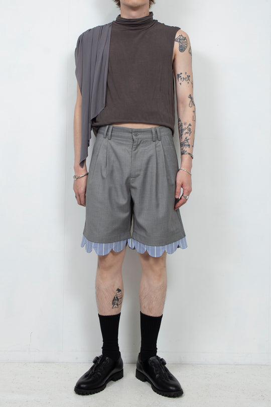 Light grey casual shorts