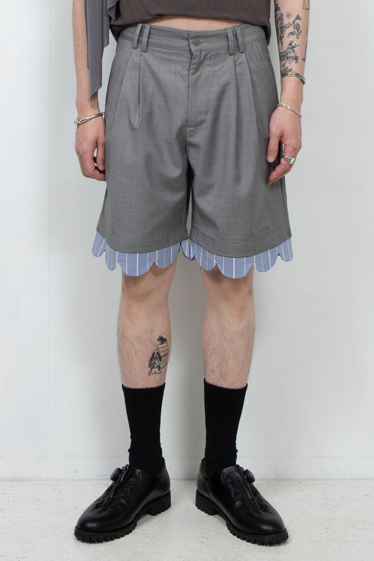 Light grey casual shorts