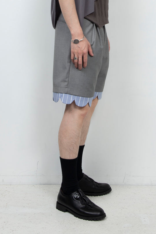 Light grey casual shorts